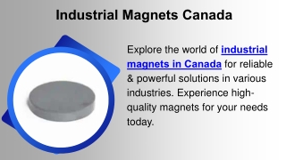 Industrial Magnets Canada