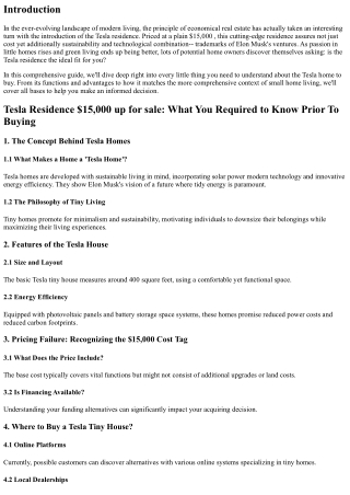 Tesla House $15,000 available: What You Required to Know Before Buying