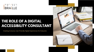 The Role of a Digital Accessibility Consultant – iBraille LLC