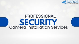 Professional Security Camera Installation Services