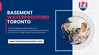 Basement Waterproofing Services & Repair Companies Toronto
