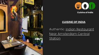 Authentic Indian Restaurant Near Amsterdam Central Station – Cuisine of India