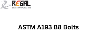 ASTM A193 B8 Bolts