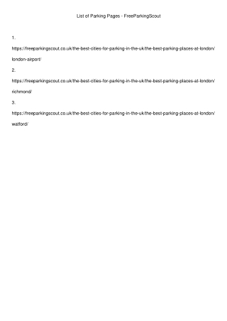 FreeParkingScout_Links