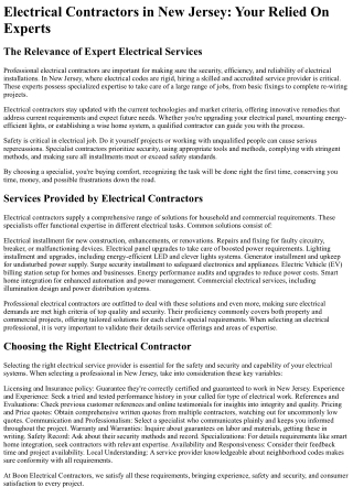 Boon Electrical Contractors