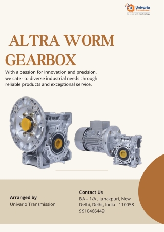 Altra Worm Gearbox