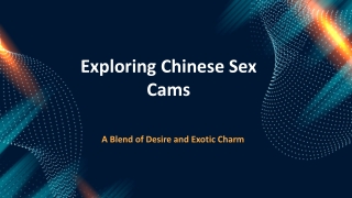 Chinese webcam show