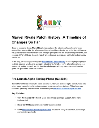 Marvel Rivals Patch History: A Timeline of Changes So Far