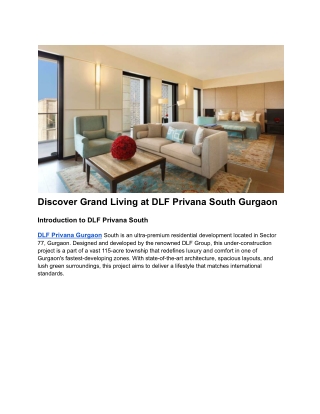 Discover Grand Living at DLF Privana South Gurgaon