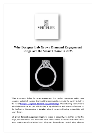 Lab Grown Diamond Necklace | VERTELIER