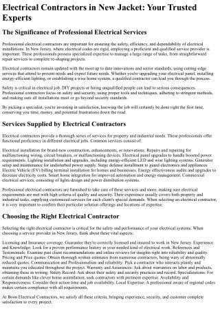 Boon Electrical Contractors