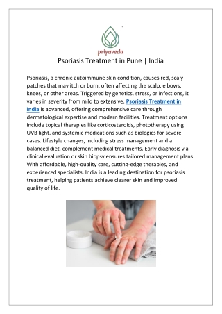 Psoriasis Treatment in Pune: Treat it the holistic way