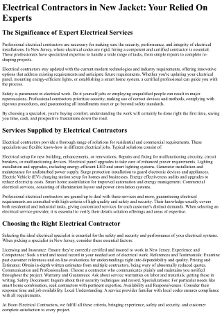 Boon Electrical Contractors