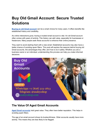 Buy Old Gmail Account_ Secure Trusted Solutions