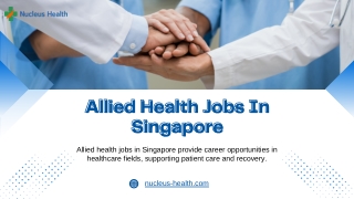 Navigating Your Allied Health Career Journey in Singapore with Opportunities and Growth