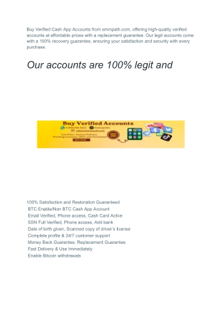 How To Buy Verified Cash App Accounts in This Year