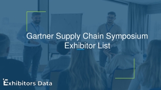 Gartner Supply Chain Symposium Exhibitor List