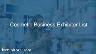 Cosmetic Business Exhibitor List