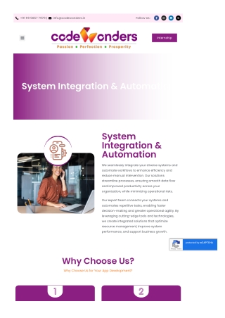Streamline Your Workflow with Expert System Integration & Automation Services by