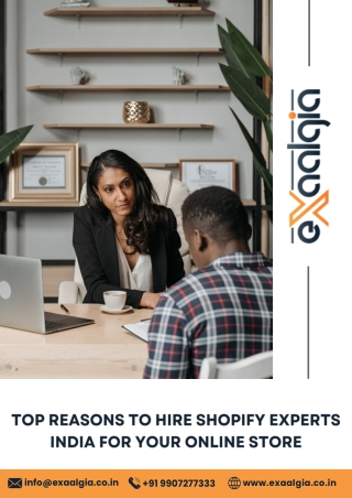 Top Reasons to Hire Shopify Experts India for Your Online Store