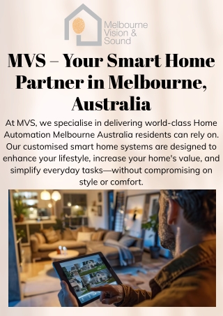 Smart & Seamless Living with Home Automation Melbourne Australia