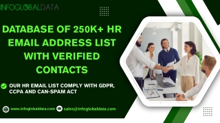 Enhance your marketing efforts with our segmented HR mailing list, designed to c