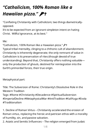 “Catholicism,_100%_Roman_like_a_Hawaiian_pizza.”_