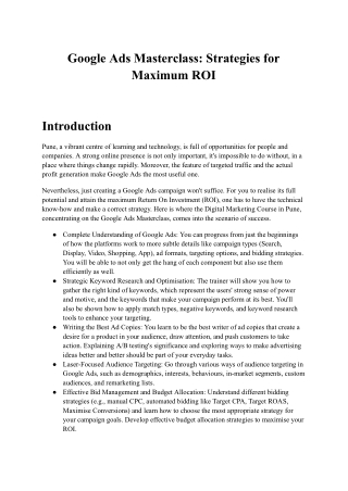 Google Ads Masterclass_ Strategies for Maximum ROI