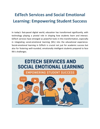 EdTech Services and Social Emotional Learning: Empowering Student Success