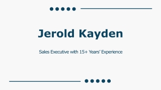 Jerold Kayden - A Smart Decision-Maker From Boston, MA