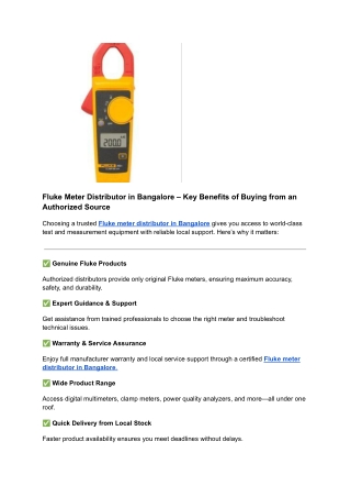 Earth Tester meter in Bangalore........