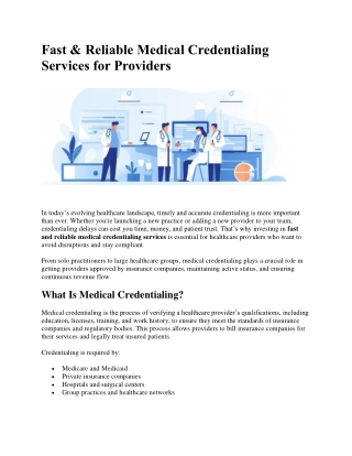 Accurate & Efficient Medical Billing Solutions for Healthcare Providers