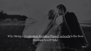 Destination Wedding Planner In Kochi