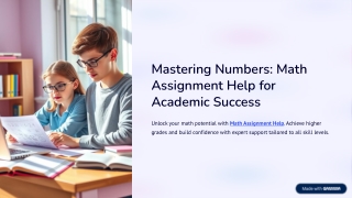 Mastering Numbers Math Assignment Help for Academic Success