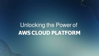 Unlocking the Power of AWS Cloud: A Comprehensive Guide