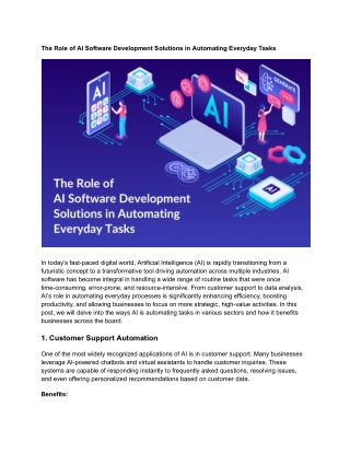 The Role of AI Software Development Solutions in Automating Everyday Tasks - www.pulsesolutions.com