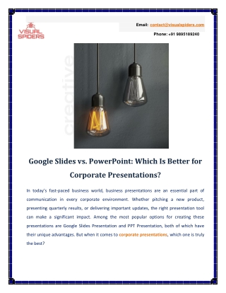 Google Slides vs. PowerPoint Which Is Better for Corporate Presentations