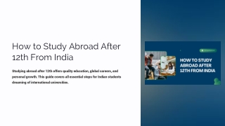 Your Path to Global Education After 12th