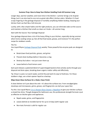 Summer Prep_ How to Keep Your Kitchen Smelling Fresh All Summer Long