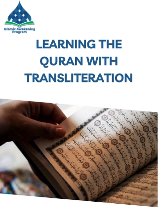 Learning the Quran with Transliteration