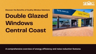 Double Glazed Windows Central Coast-