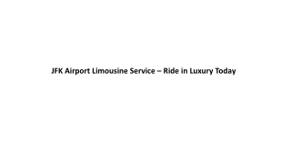 JFK Airport Limousine Service