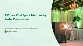 Spark Up Your Event with Rasha AllSparx Cold Spark Machine