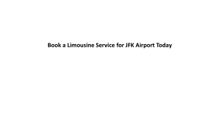 Limousine Service For JFK Airport