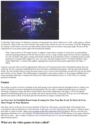 35 Ideal Bar Games To Keep Consumers Coming Back