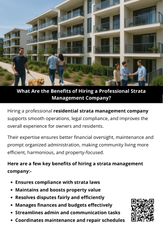 What Are the Benefits of Hiring a Professional Strata Management Company?