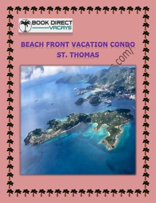 Beach front vacation condo St