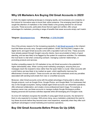 2 Best Sites to Buy Old Gmail Accounts in This Year 