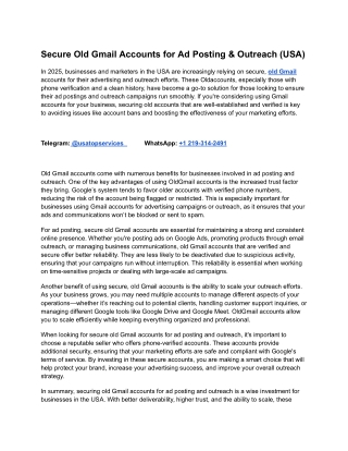 3 Best Sites to Buy Old Gmail Accounts in This Year 