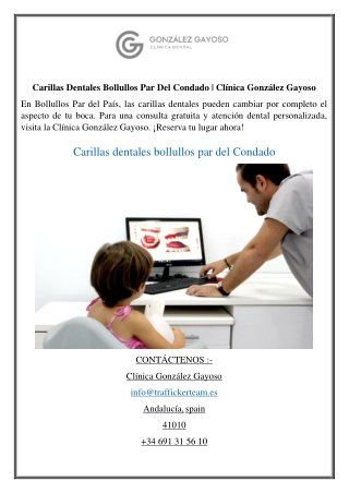 Carillas Dentales Bollullos Par Del Condado | Clínica González Gayoso